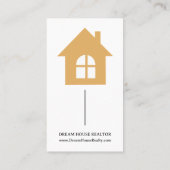 Carte De Visite Agent immobilier de code QR (Dos)