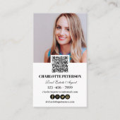 Carte De Visite Agent immobilier de code QR (Devant)