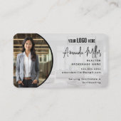 Carte De Visite Agent immobilier de courtier de logos personnalisé (Dos)