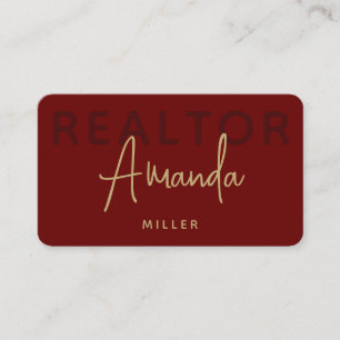 Carte De Visite Agent immobilier de courtier de logos personnalisé