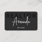 Carte De Visite Agent immobilier de courtier immobilier unique mod (Devant)