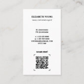 Carte De Visite 🏠 agent immobilier de luxe Photo personnalisée et (Dos)