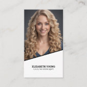 Carte De Visite 🏠 agent immobilier de luxe Photo personnalisée et (Devant)