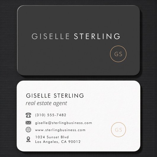 Carte De Visite Agent immobilier de luxe professionnel