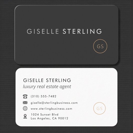 Carte De Visite Agent immobilier de luxe professionnel