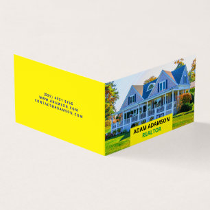 Carte De Visite Agent immobilier de luxe (QR Code) Realtor Folded