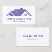 Carte De Visite Agent immobilier de luxe Realtor (Devant / Derrière)