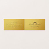 Carte De Visite Agent immobilier d'entreprise simple (Extérieur déplié)