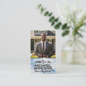 Carte De Visite Agent immobilier devant la maison (Debout devant)