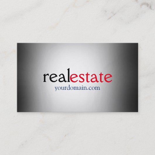 Carte De Visite Agent Immobilier élégant Gris Professionnel tendan (Devant)