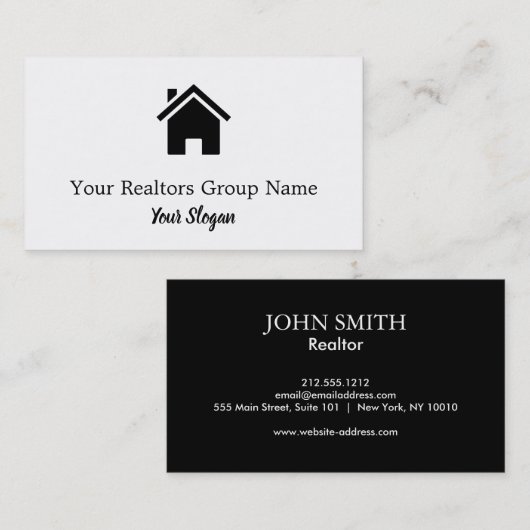 Carte De Visite Agent immobilier exceptionnel (Devant / Derrière)