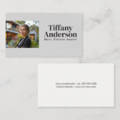 Carte De Visite Agent immobilier | Femme d'affaires (Devant / Derrière)