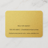 Carte De Visite Agent immobilier Gold Elite (Dos)
