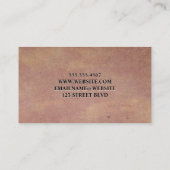 Carte De Visite Agent immobilier | Icône d'accueil | ARRIÈRE - PLA (Dos)