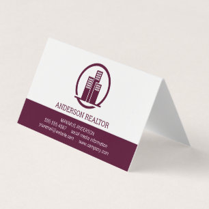 Carte De Visite Agent immobilier   Icône de construction