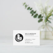 Carte De Visite Agent immobilier | Icône de construction de propri (Debout devant)