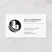 Carte De Visite Agent immobilier | Icône de construction de propri (Devant)