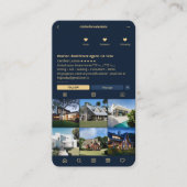 Carte De Visite Agent immobilier IG Navy Blue Modern (Devant)