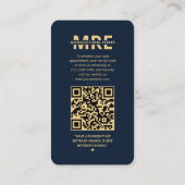 Carte De Visite Agent immobilier IG Navy Blue Modern (Dos)