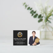 Carte De Visite Agent immobilier | Image de l'agent personnalisé (Debout devant)