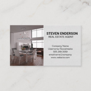 Carte De Visite Agent immobilier   Intérieur du loft