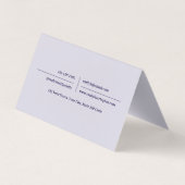 Carte De Visite Agent Immobilier Lavande Code QR Moderne (Dos)