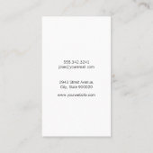 Carte De Visite Agent immobilier | Leather Lux Executive (Dos)