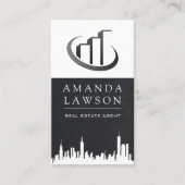 Carte De Visite Agent immobilier | Leather Lux Executive (Devant)