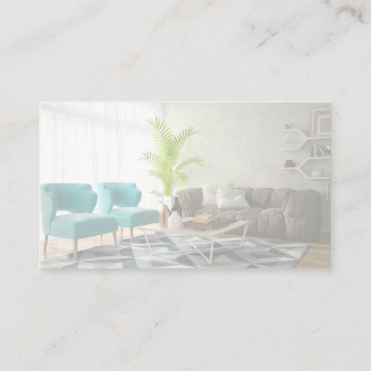 Carte De Visite Agent immobilier | Logo de construction | Intérieu (Dos)