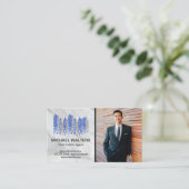 Carte De Visite Agent immobilier | Logo des bâtiments urbains (Debout devant)