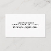 Carte De Visite Agent immobilier | Logo du détaillant (Dos)