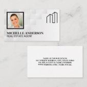 Carte De Visite Agent immobilier | Logo du détaillant (Devant / Derrière)