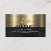 Carte De Visite Agent immobilier | Logo House Gold (Devant)