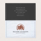 Carte De Visite Agent immobilier Lux Gold Foil | Construction (Extérieur déplié)