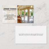 Carte De Visite Agent immobilier | Maison intérieure | Cuisine mod (Devant / Derrière)