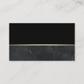 Carte De Visite Agent immobilier | Marbre métal or (Dos)
