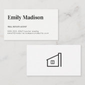 Carte De Visite Agent immobilier / Minimaliste (Devant / Derrière)