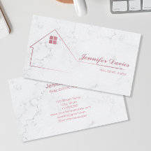 Agent immobilier minimaliste en marbre professionn