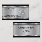 Carte De Visite Agent immobilier | Modèle | Professionnel (Devant / Derrière)