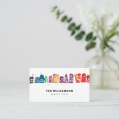 Carte De Visite Agent immobilier moderne de professionnel (Debout devant)