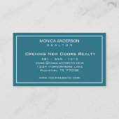 Carte De Visite Agent immobilier moderne de professionnel (Dos)