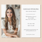 Carte De Visite Agent immobilier moderne photo professionnel