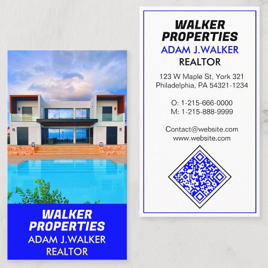 Carte De Visite Agent immobilier moderne (Réalisateurs) Vendre Ach