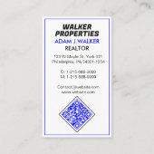 Carte De Visite Agent immobilier moderne (Réalisateurs) Vendre Ach (Dos)