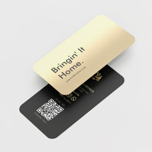 CARTE DE VISITE AGENT IMMOBILIER MODERNE REALTOR MINIMALIST