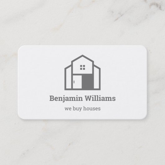 Carte De Visite Agent immobilier Nous achetons des maisons (Devant)