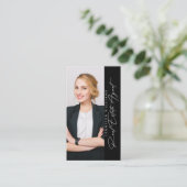 Carte De Visite Agent immobilier photo moderne (Debout devant)