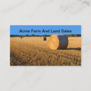 Carte De Visite Agent immobilier pour la vente de fermes et de ter