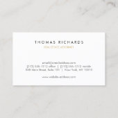 Carte De Visite Agent immobilier professionnel Avocat Entreprise C (Dos)