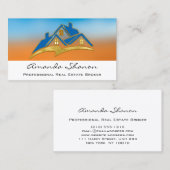 Carte De Visite Agent immobilier professionnel Broker Home Logo (Devant / Derrière)